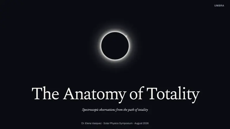 Solar Eclipse Corona — Slides · cover