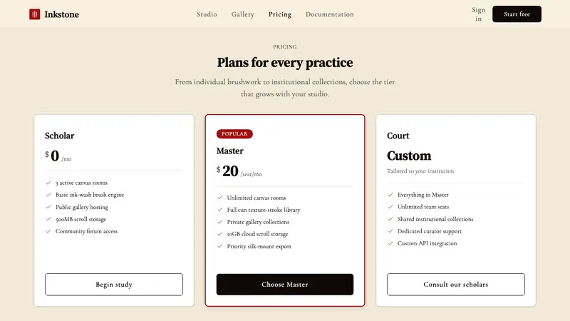 Song Landscape Painting (1100) — Web · pricing