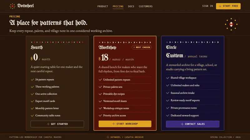 Sorbian Easter Egg — Web · pricing