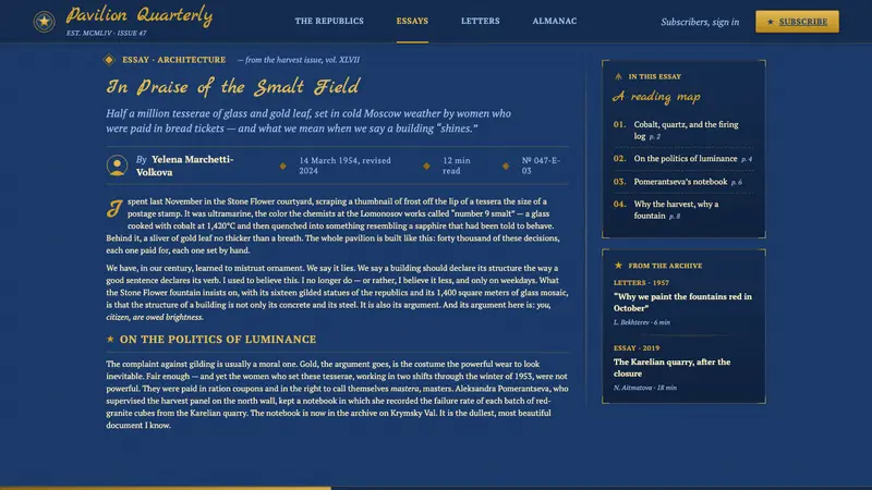 VDNKh Exhibition Pavilions — Web · article