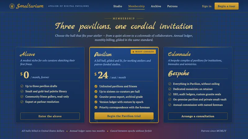 VDNKh Exhibition Pavilions — Web · pricing