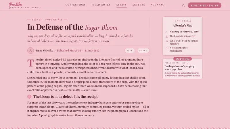 Soviet Zefir Confectionery — Web · article