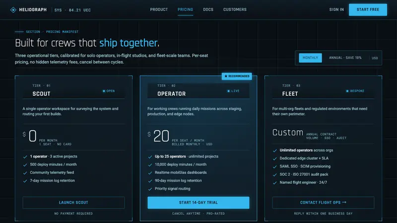 Star Citizen — Web · pricing