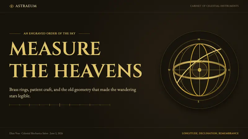 Armillary Sphere — Slides · cover