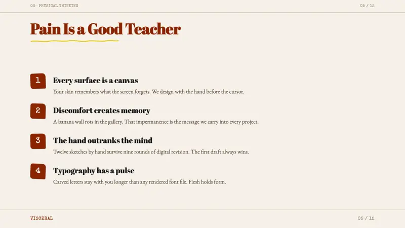 Stefan Sagmeister — Slides · content