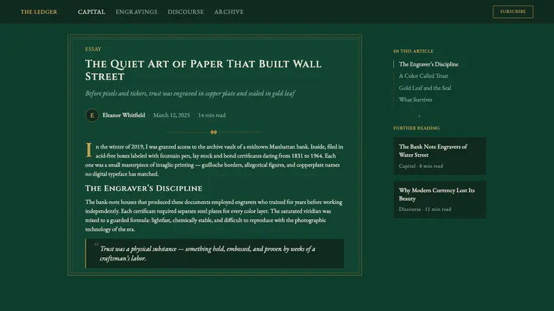 Stock Certificate — Web · article