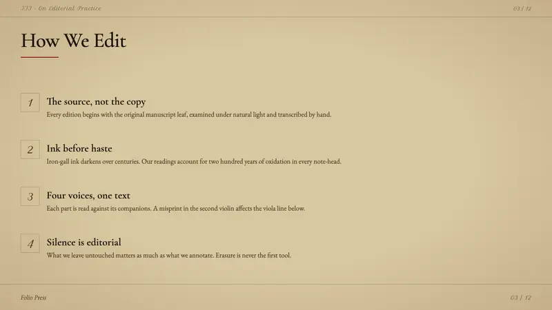 String Quartet Score — Slides · content