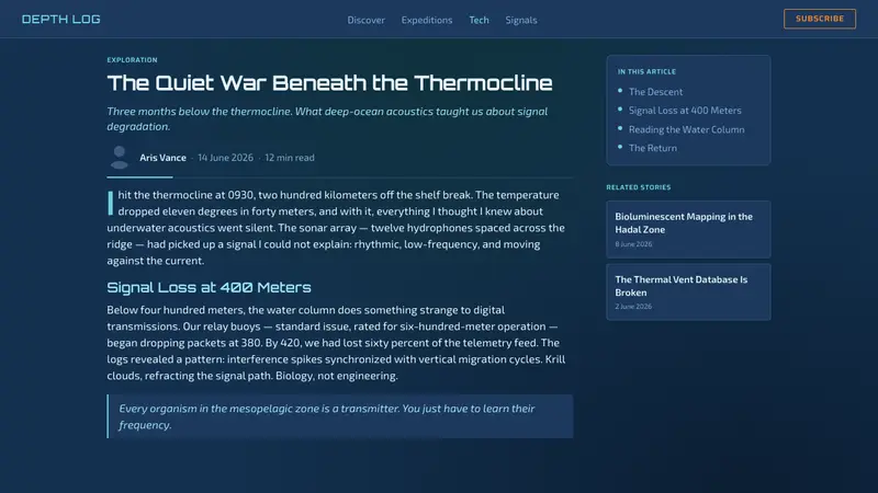 Subnautica Deep — Web · article