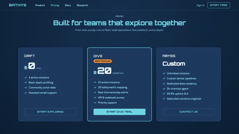 Subnautica Deep — Web · pricing