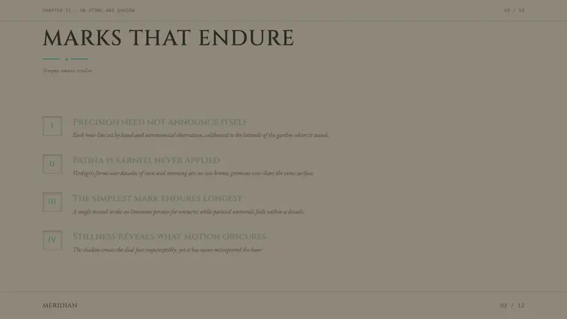 Engraved Sundial — Slides · content