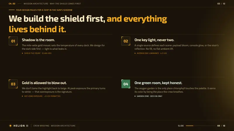 Sunshine (2007) — Slides · content