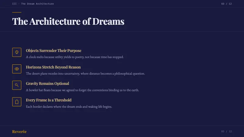 Surrealism (Dalí / Magritte) — Slides · content