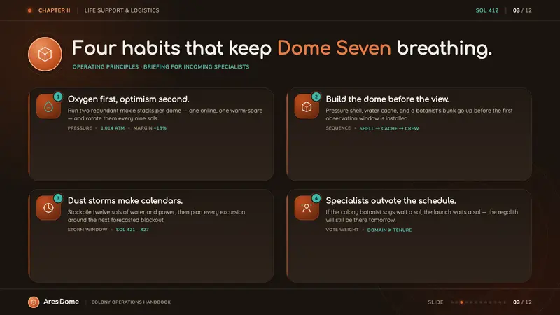 Surviving Mars — Slides · content