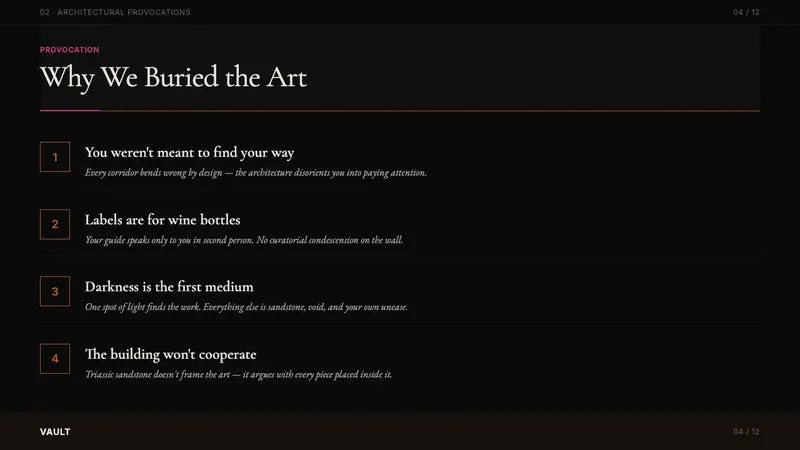 Tasmanian MONA Museum (2011) — Slides · content