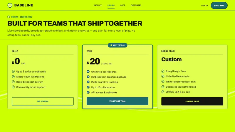 Optic Yellow Tennis Ball — Web · pricing