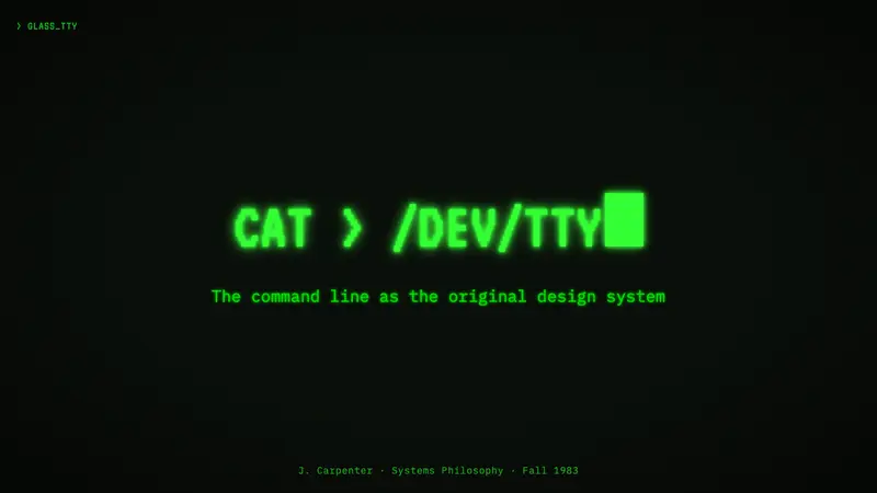 Unix Terminal Mono — Slides · cover