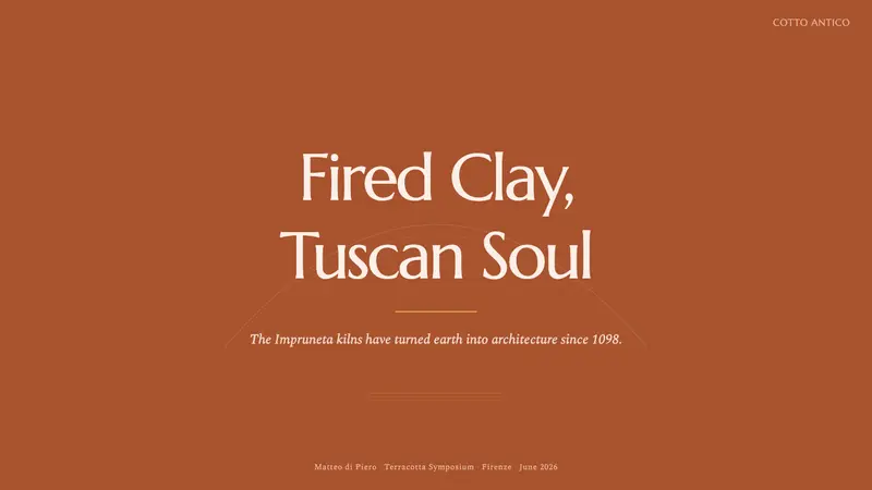 Tuscan Terracotta — Slides · cover