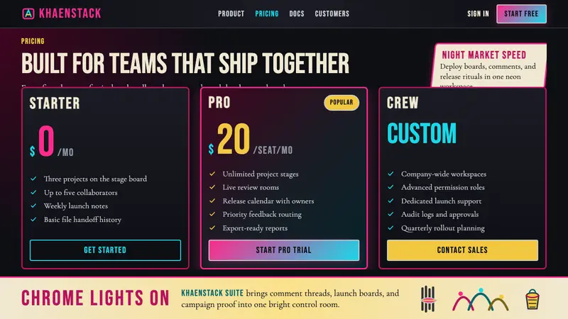 Thai Mor Lam Isaan (2020) — Web · pricing