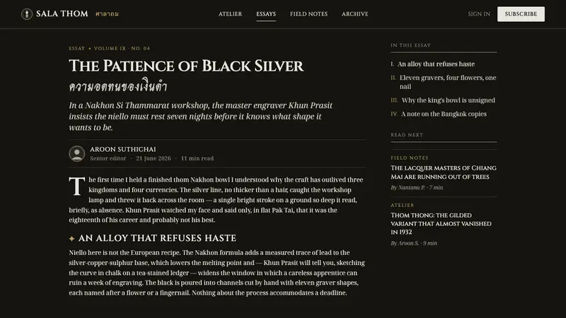 Thai Nielloware — Web · article