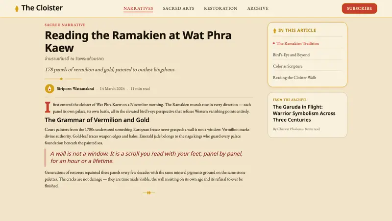 Thai Temple Mural — Web · article