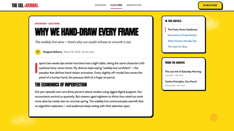 The Simpsons Yellow — Web · article