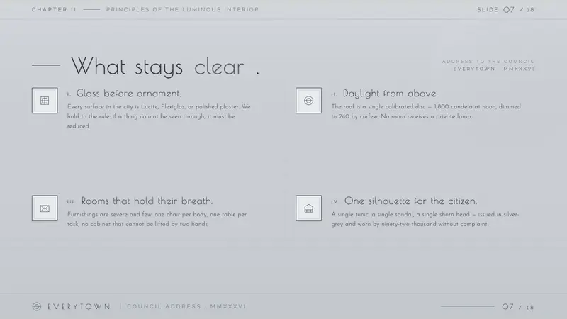 Things to Come (1936) — Slides · content