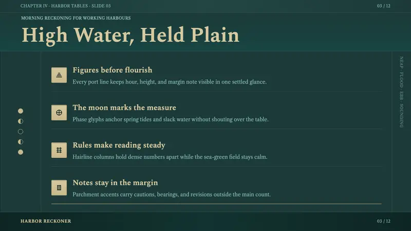 Tide Table Almanac — Slides · content
