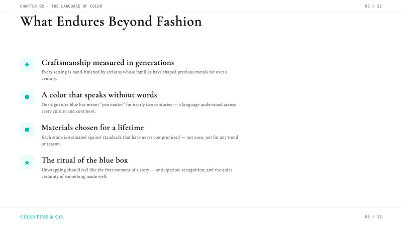 Tiffany & Co — Slides · content