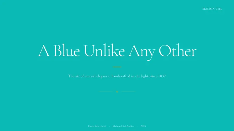 Tiffany Robin-Egg Blue — Slides · cover