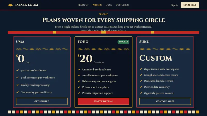 Timorese Tais (Backstrap Loom) — Web · pricing
