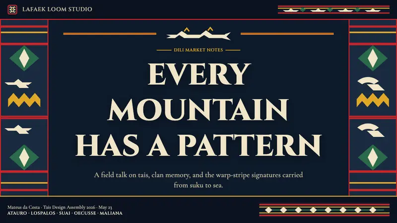 Timorese Tais (Backstrap Loom) — Slides · cover