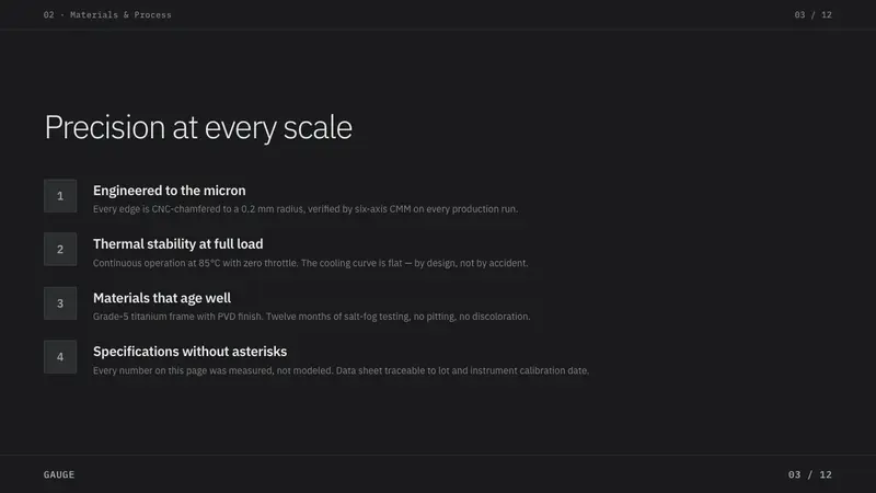 Titanium Product Design — Slides · content