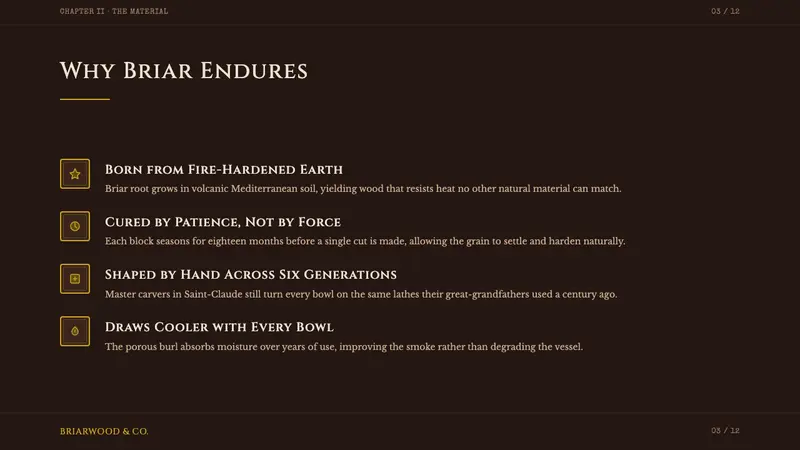 Briar Pipe & Tobacco — Slides · content