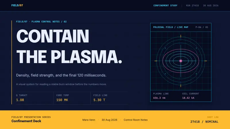 Tokamak Confinement Deck — Slides · cover