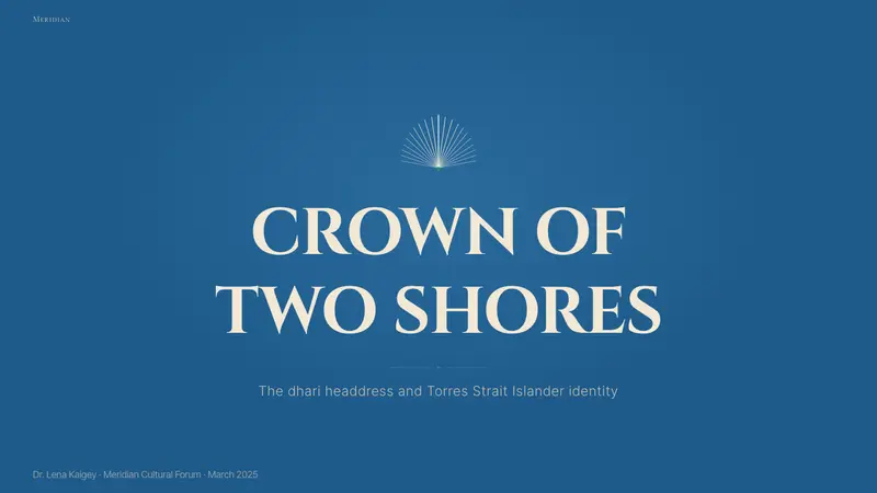 Torres Strait Dhari Headdress — Slides · cover