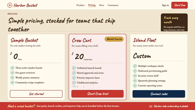 Trader Joe's Hand-Lettered — Web · pricing