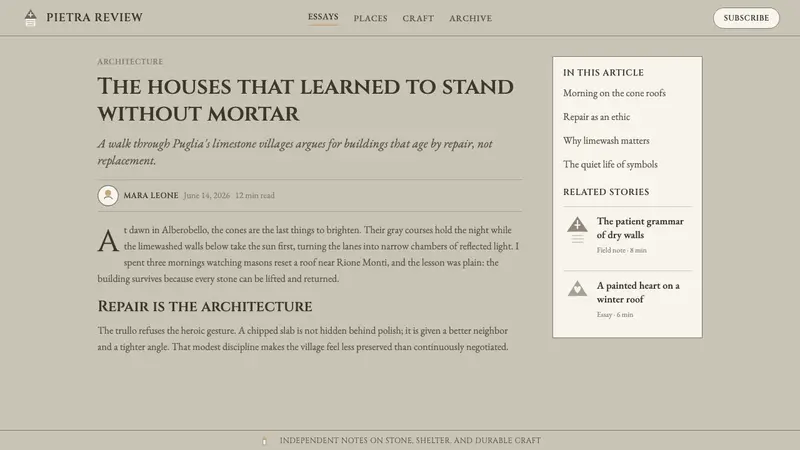 Trulli Alberobello — Web · article