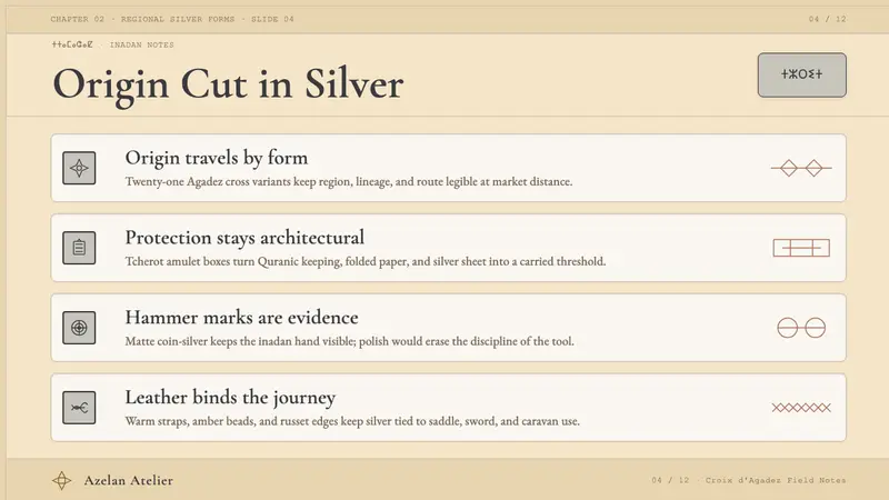 Tuareg Silver Jewelry (Sahara) — Slides · content