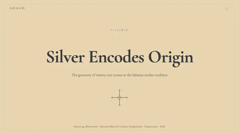 Tuareg Silver Jewelry (Sahara) — Slides · cover