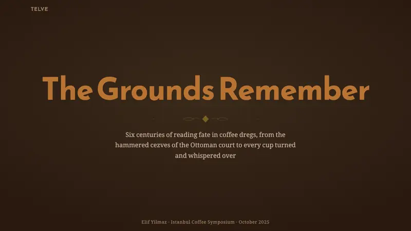 Turkish Coffee Fortune — Slides · cover