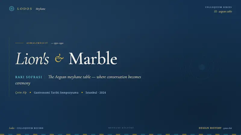 Turkish Meyhane Raki Table — Slides · cover