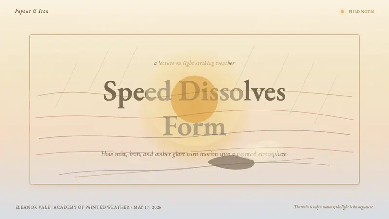 Turner — Rain, Steam and Speed — Slides · cover