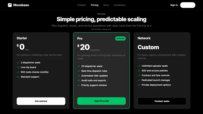 Uber 2024 — Web · pricing