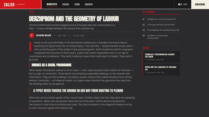 Kharkiv Constructivism (Derzhprom) — Web · article