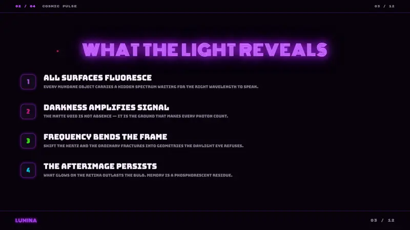 UV Blacklight Poster — Slides · content