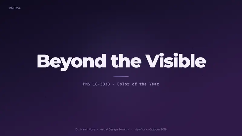 Pantone Ultra Violet — Slides · cover