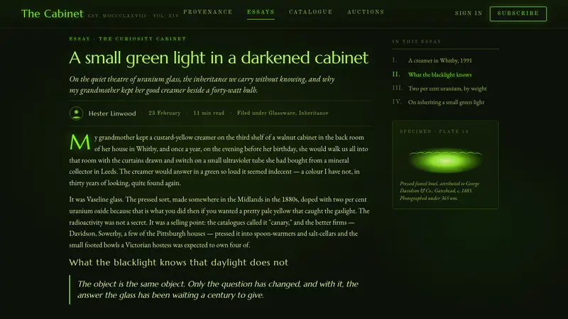 Uranium Vaseline Glass — Web · article