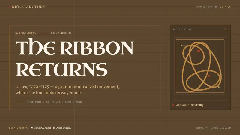 Urnes Ribbon Beast — Slides · cover