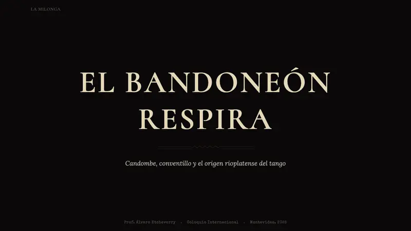 Uruguayan Tango Rioplatense 1900 — Slides · cover