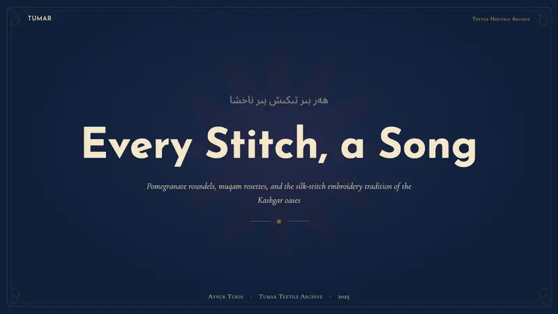 Uyghur Xinjiang Suzani Embroidery — Slides · cover